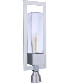 Perimeter 1-Light Outdoor Post Light Satin Aluminum