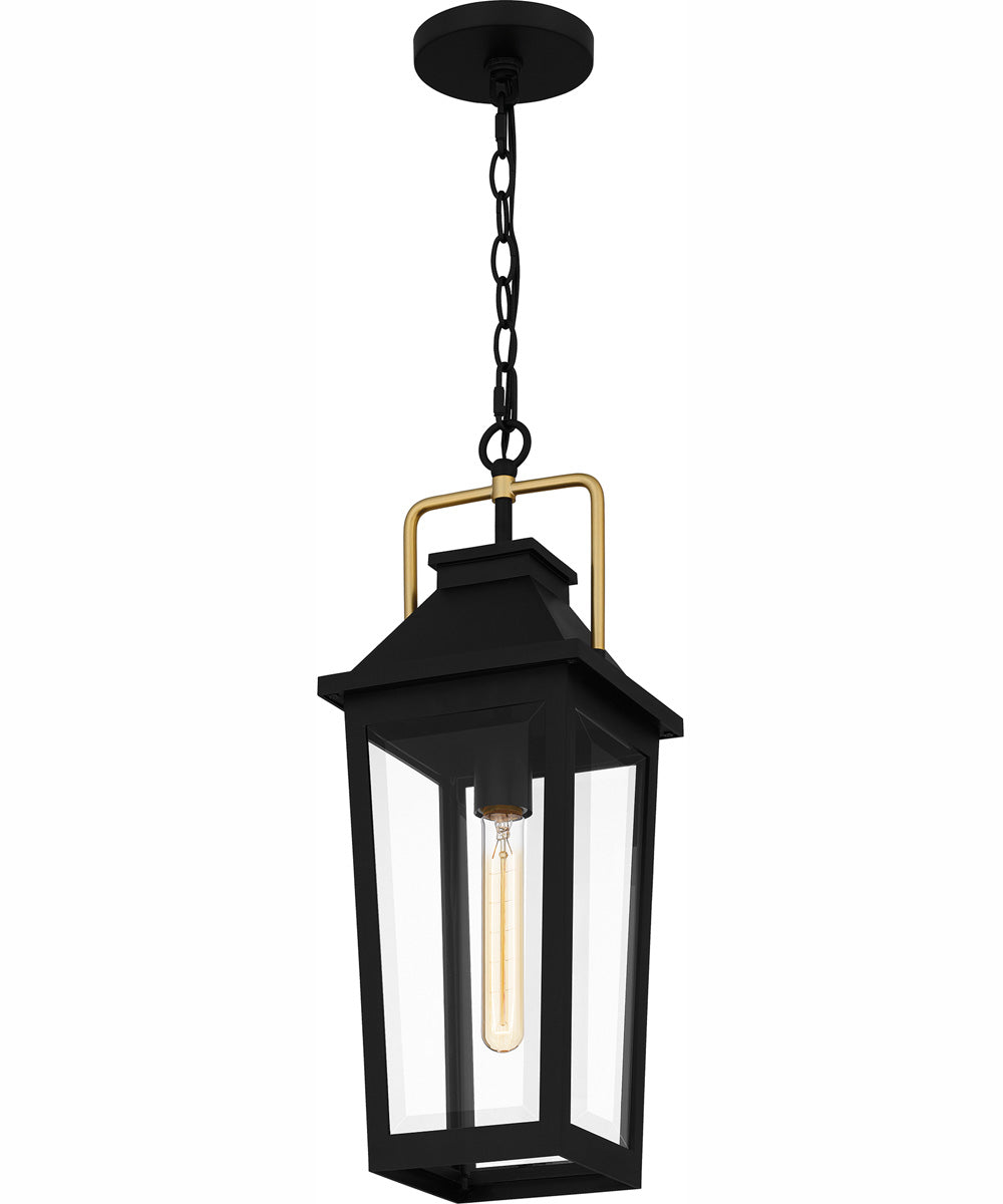 Buckley Large 1-light Outdoor Pendant Light Coastal Armour Aluminum Matte Black