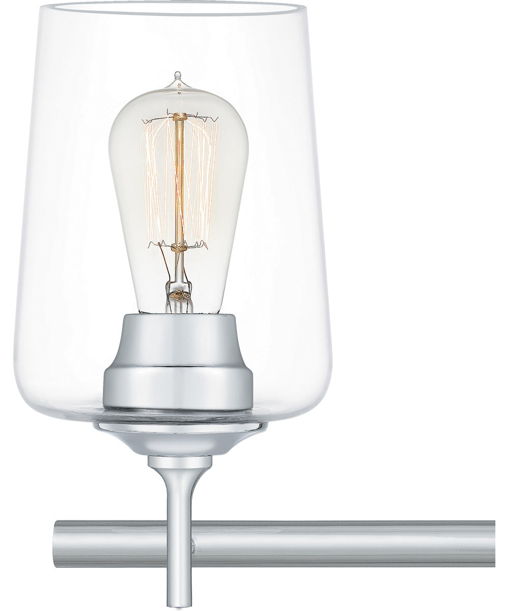 Miller Extra Large 4-light Bath Light Polished Chrome