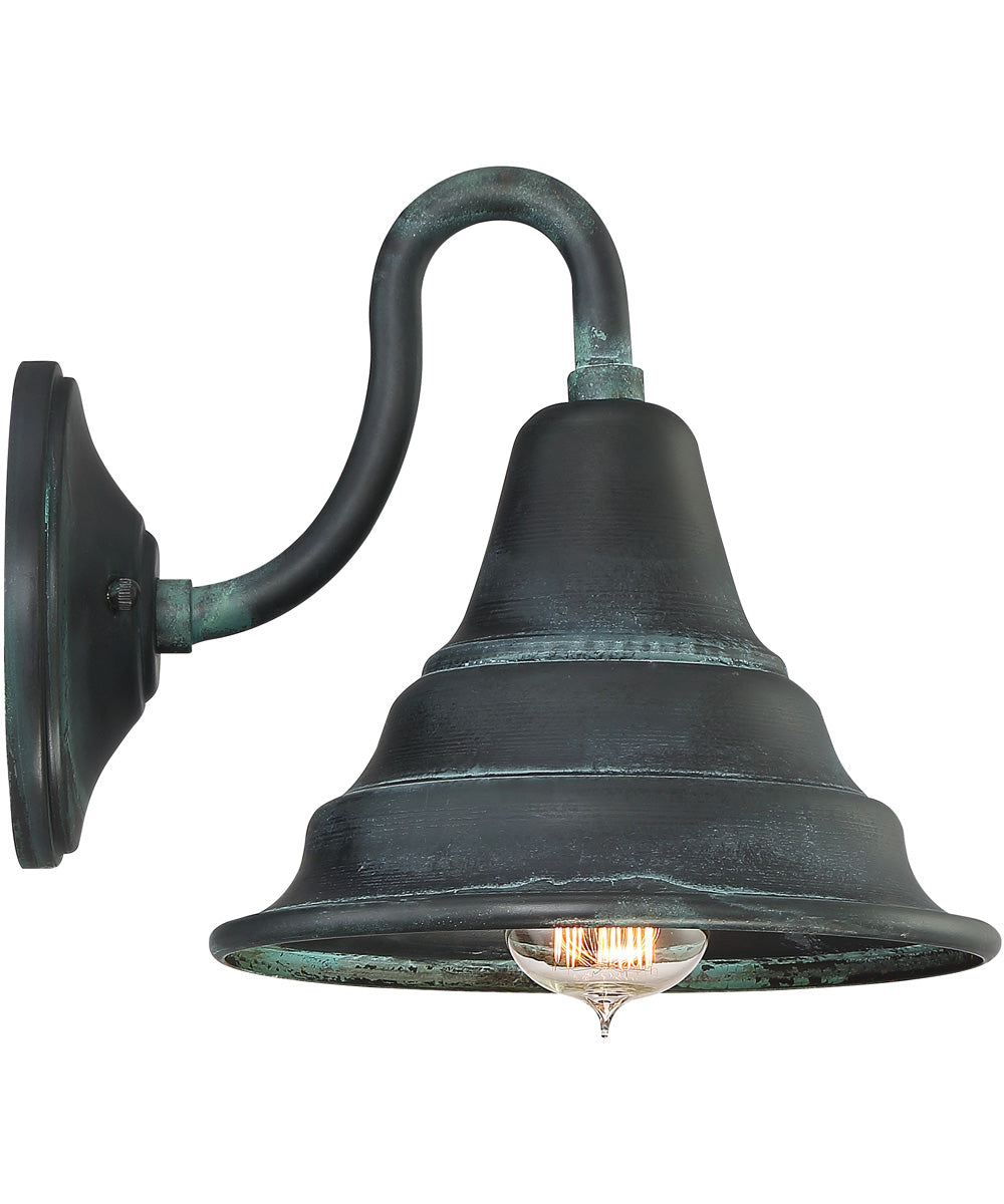 Carmel Medium 1-light Outdoor Wall Light Aged Verde