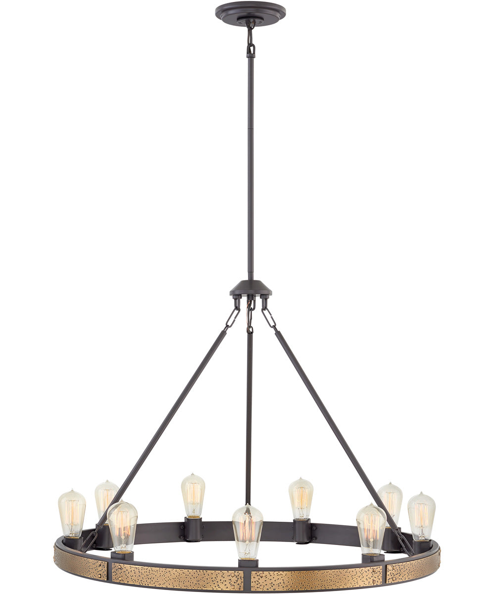Everett 9-Light Large Single Tier in Bronze