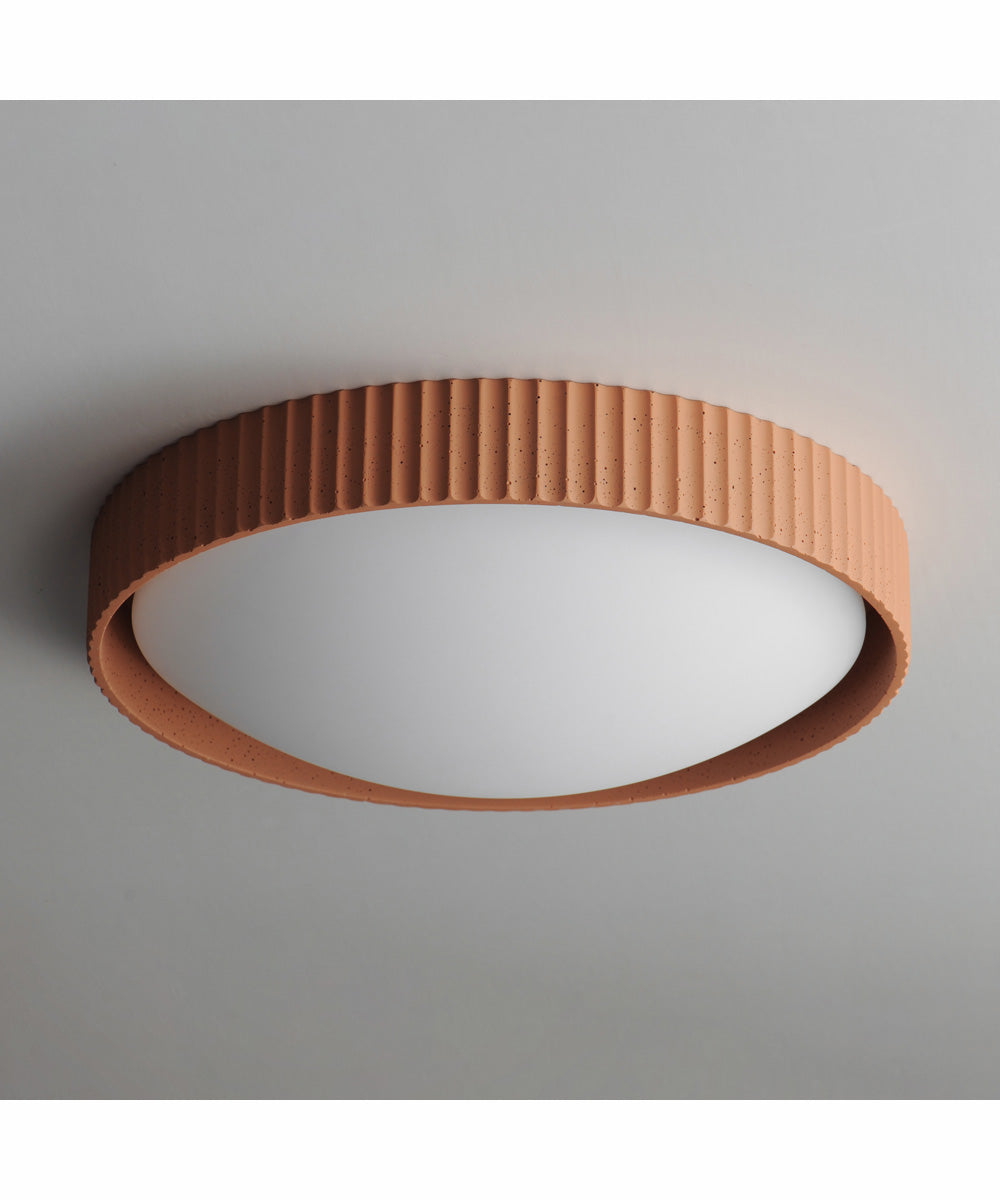 Souffle 18 inch LED Flush Mount Terra Cotta