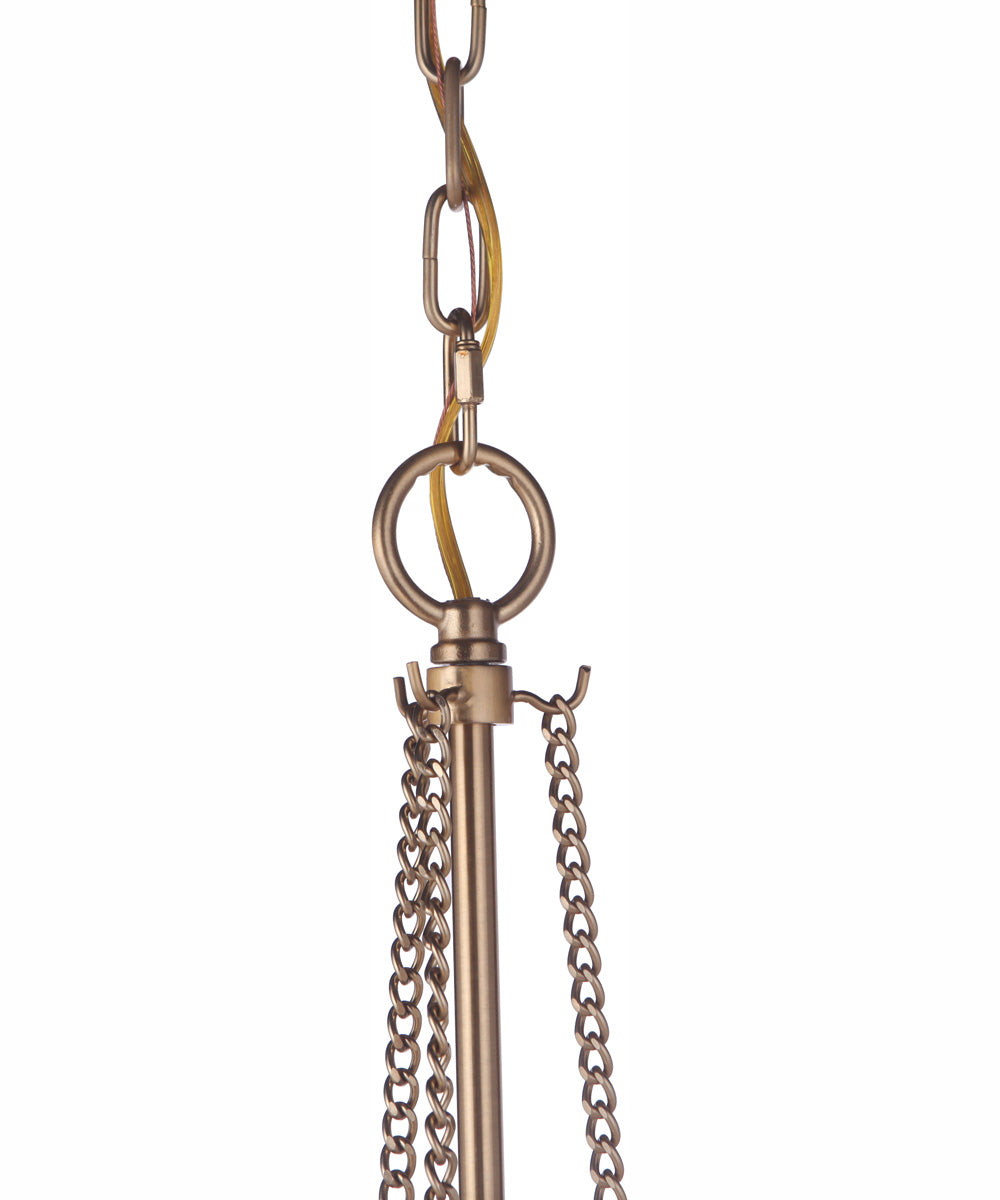 Guiding Star 6-Light Chandelier Satin Brass