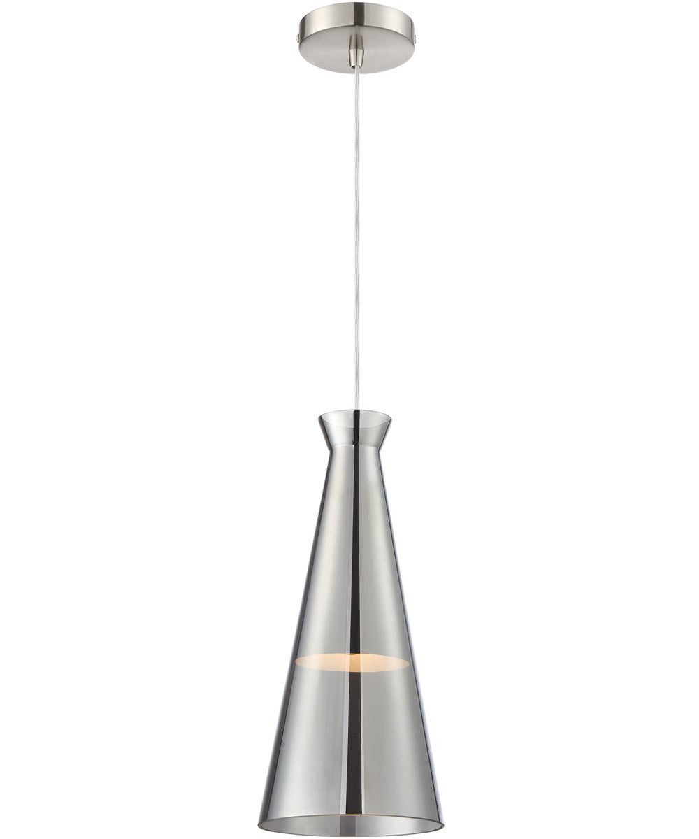 Cabello 1-Light Pendant Chrome Finished/Glass Shade