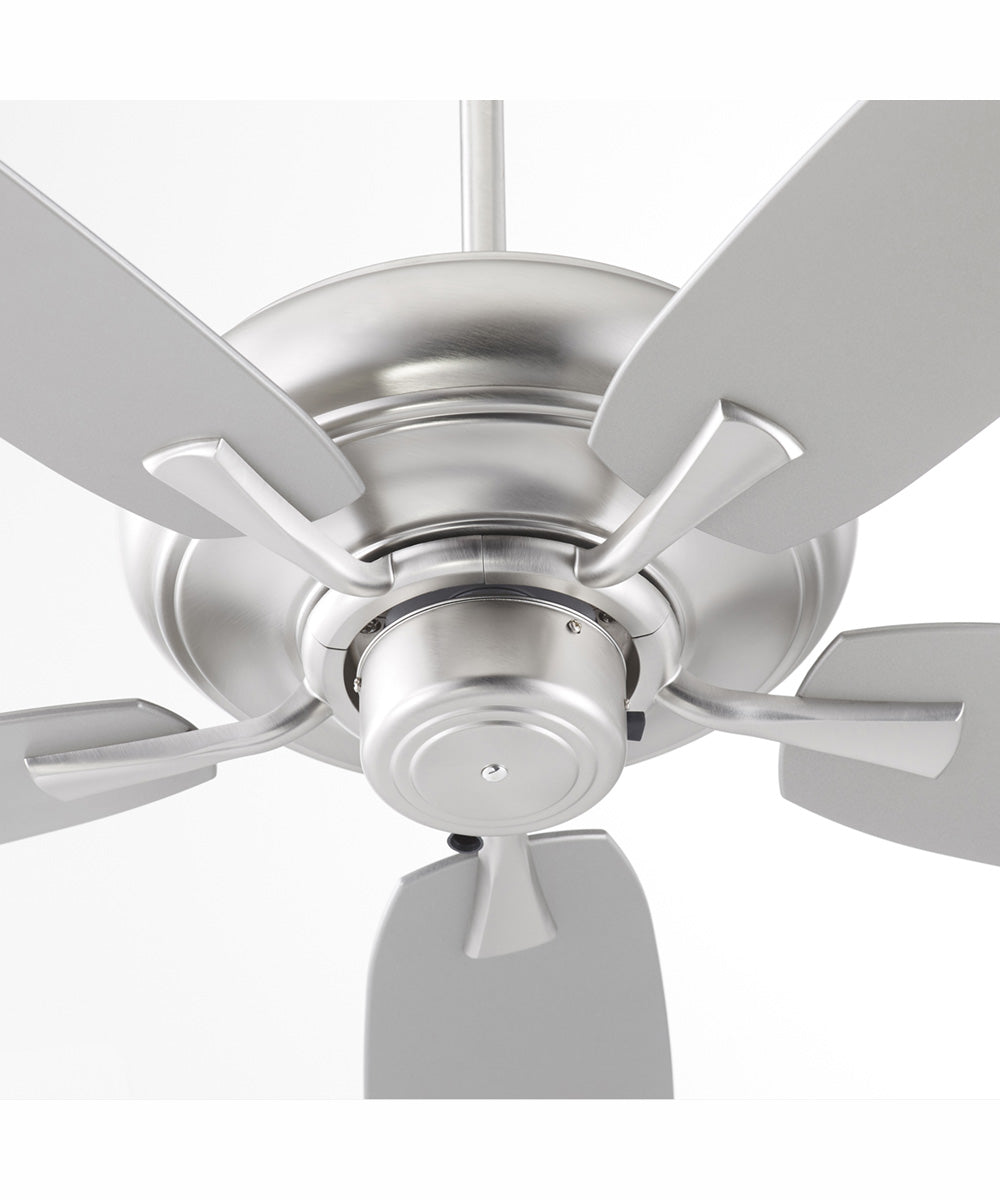56" Apex Patio Indoor/Outdoor Ceiling Fan Satin Nickel