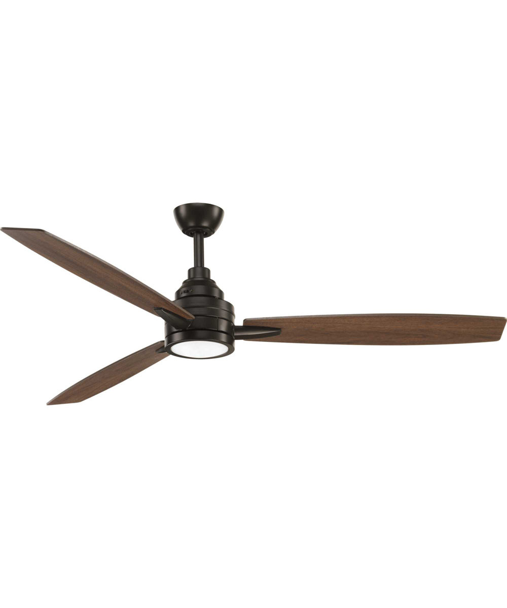Gaze 60" LED 3-Blade Ceiling Fan Antique Bronze