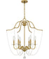 Sunday 6-light Chandelier Aged Brass