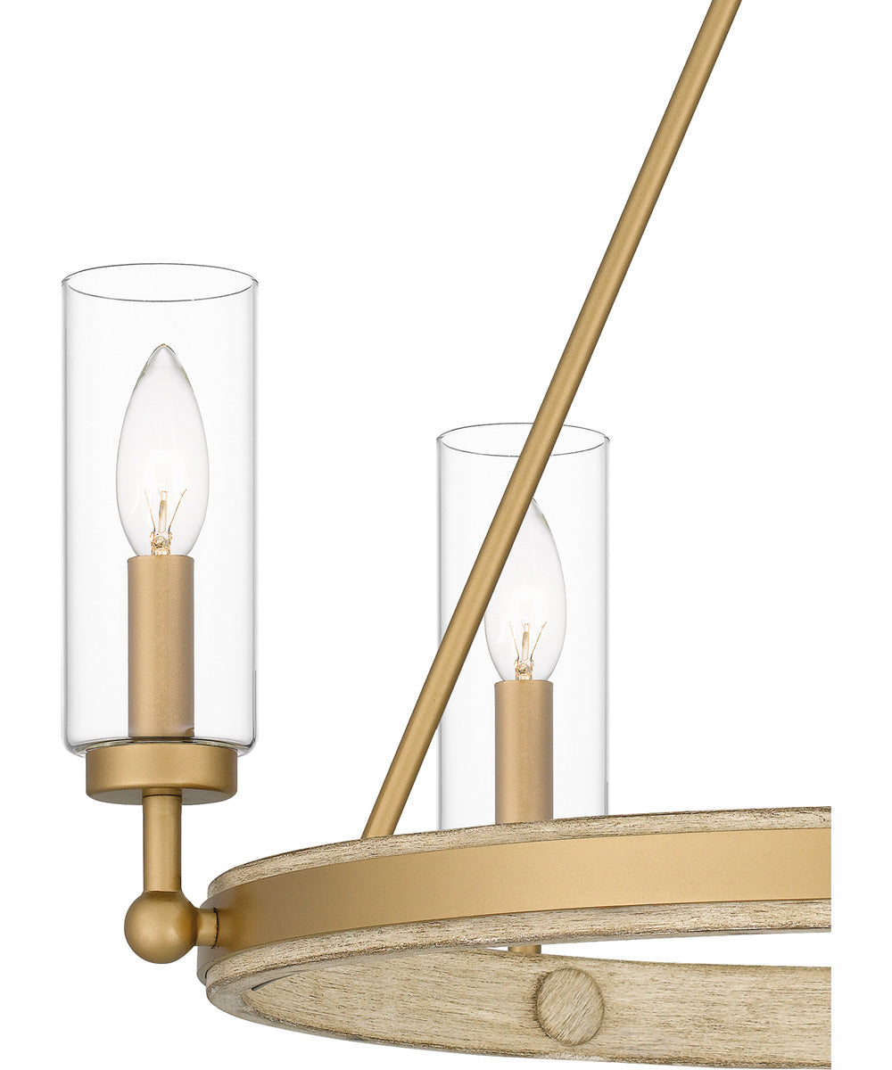 Kelleher 5-light Chandelier Nouveau Painted Weathered Brass