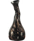 15.75 Inch H Twisted Gourd Hand Blown Art Glass Vase