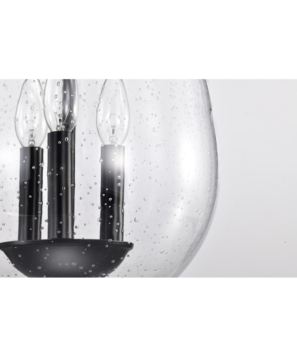 Boliver 3-Light Pendant Matte Black