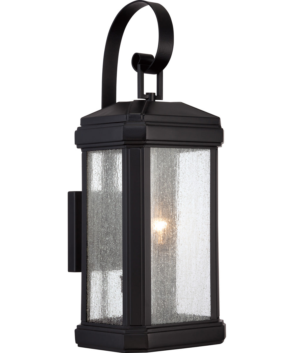 Trumbull Large 2-light Outdoor Wall Light Mystic Black