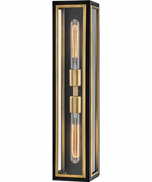 Shaw 2-Light Two Light Sconce in Black