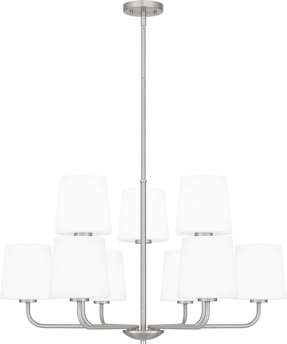 Gallagher 9-light Chandelier Brushed Nickel