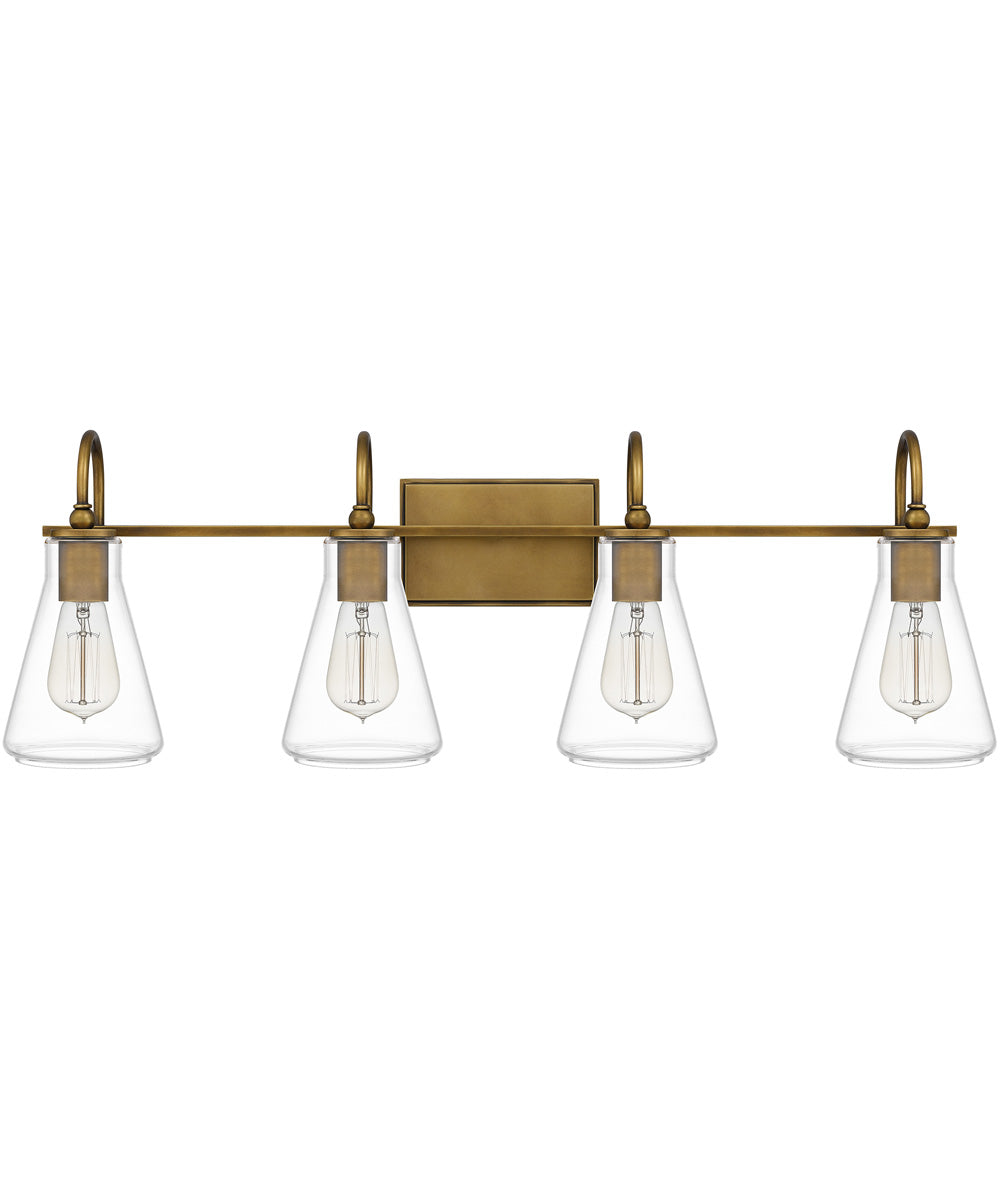 Boyton Extra Large 4-light Bath Light Weathered Brass