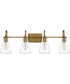 Boyton Extra Large 4-light Bath Light Weathered Brass