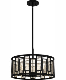 Quoizel Pendant Large 4-light Pendant Matte Black