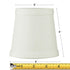 4"W x 4"H Clip-on Candelabra Lamp Shade Light Oatmeal