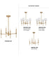 Elara 4-Light New Traditional  Chandelier Light Vintage Brass