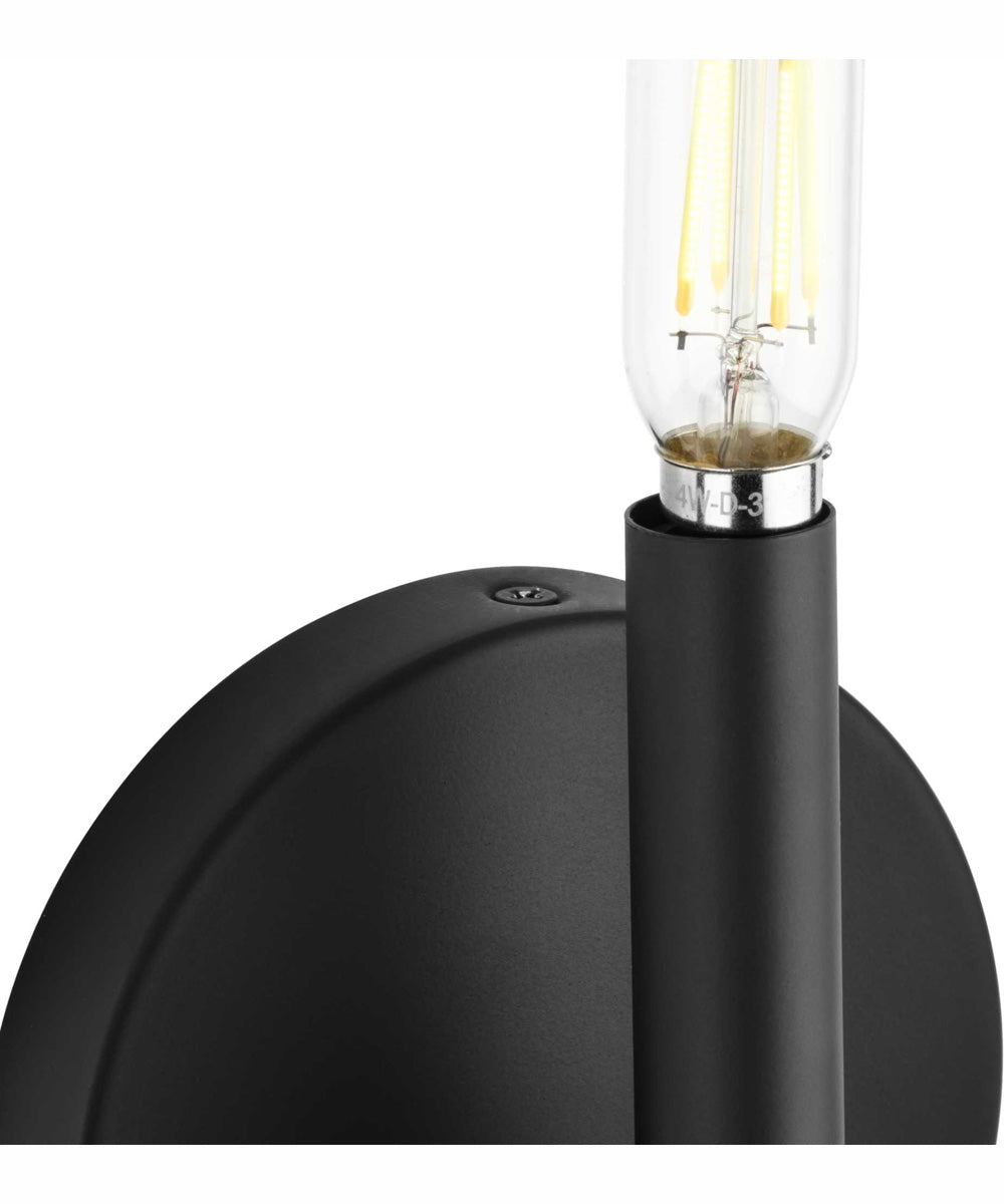 Breckenridge 1-Light Rustic Farmhouse Wall Bracket Matte Black