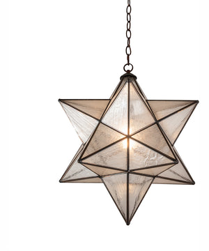 18" Wide Moravian Star Pendant