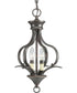 Trinity 2-Light Foyer Pendant Antique Bronze