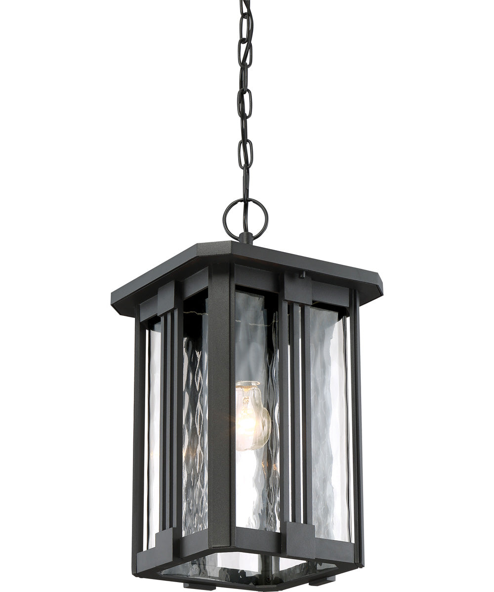 Everglade Large 1-light Outdoor Pendant Light Earth Black