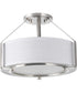 Ratio 3-Light 16" Semi-Flush Mount Brushed Nickel