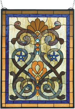 27"H x 20"W Mandolin Stained Glass Window