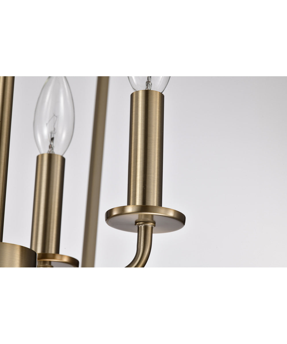 Emma 4-Light Pendant Burnished Brass