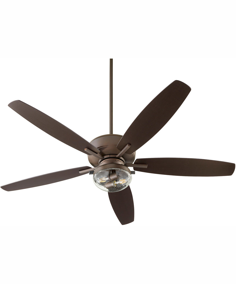 60" Breeze Patio 2-light LED Patio Indoor/Outdoor Ceiling Fan Oiled Bronze
