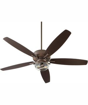 6" Breeze Patio 2-light LED Patio Indoor/Outdoor Ceiling Fan Oiled Bronze