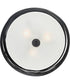 Spiral 3-light Semi Flush Mount Mystic Black