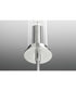 Rainey 6-Light Clear Fluted Ribbed Glass Modern Chandelier Light Brushed Nickel