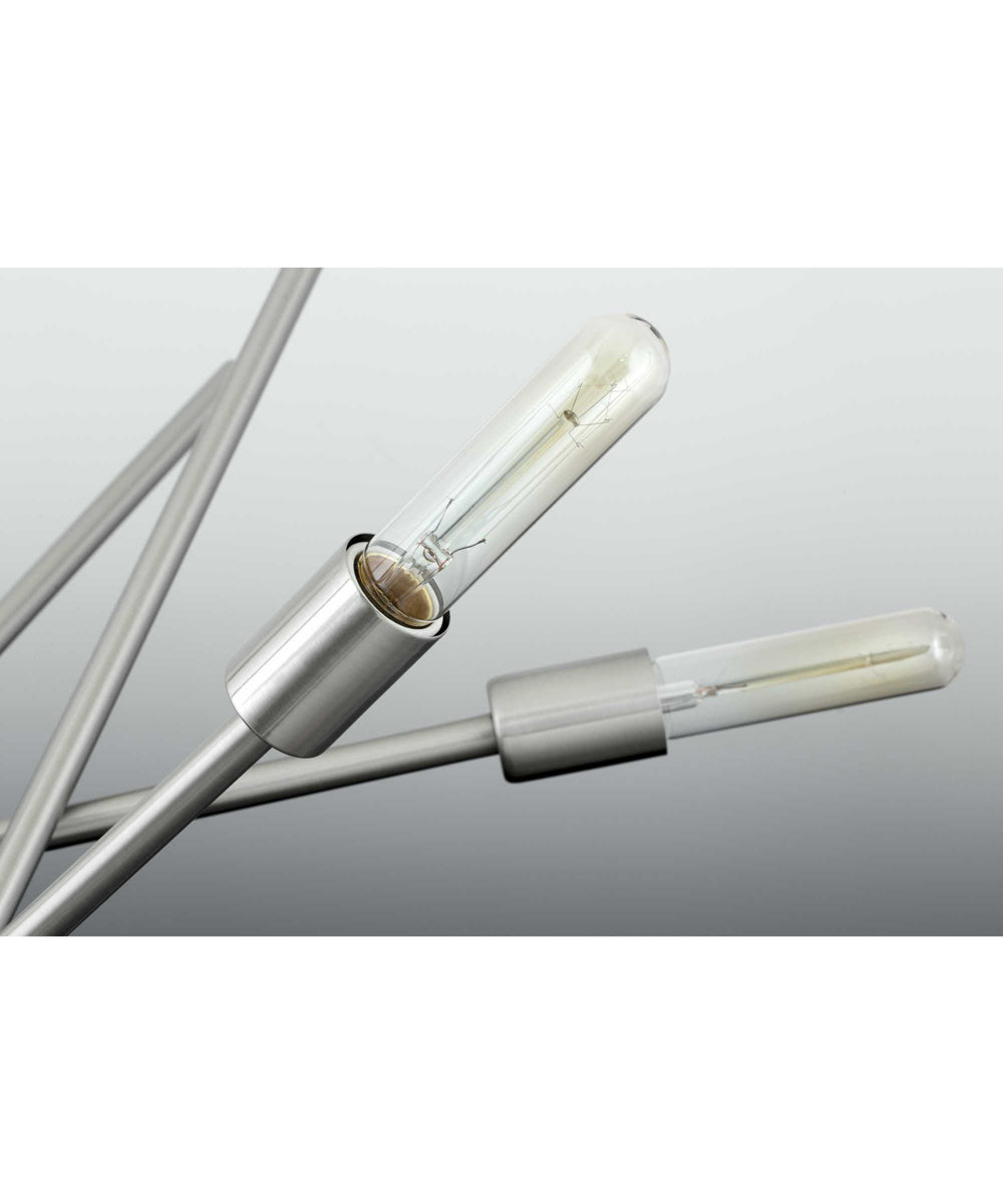 Astra 8-Light Mid-Century Modern Chandelier Light Brushed Nickel