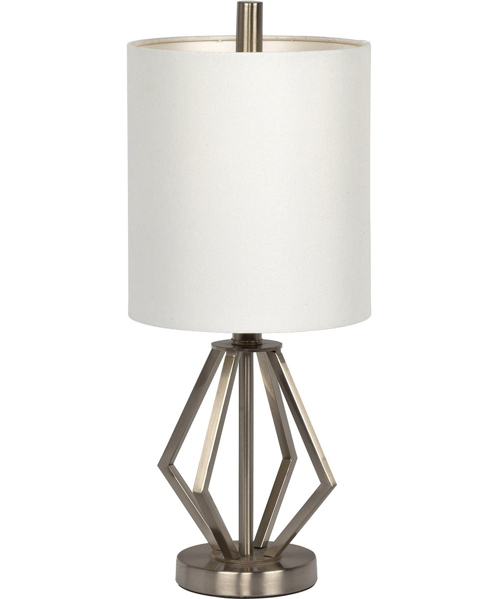 1-Light Table Lamp Brushed Polished Nickel