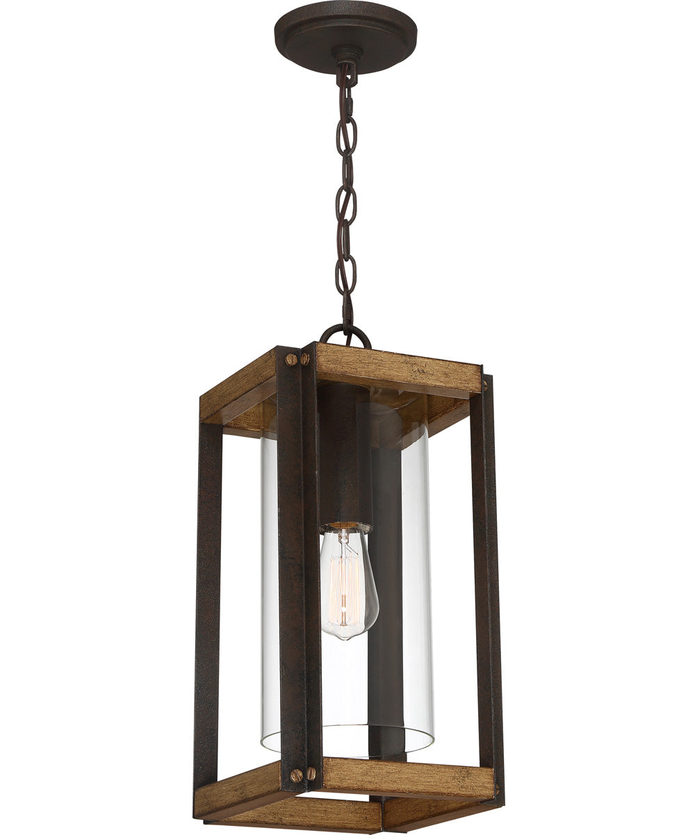 Marion Square Large 1-light Outdoor Pendant Light Rustic Black