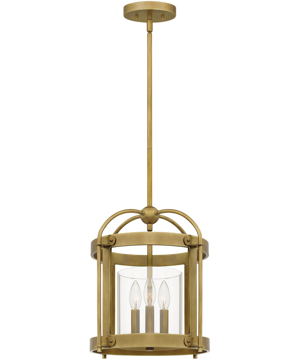 McPherson 3-light Pendant Weathered Brass