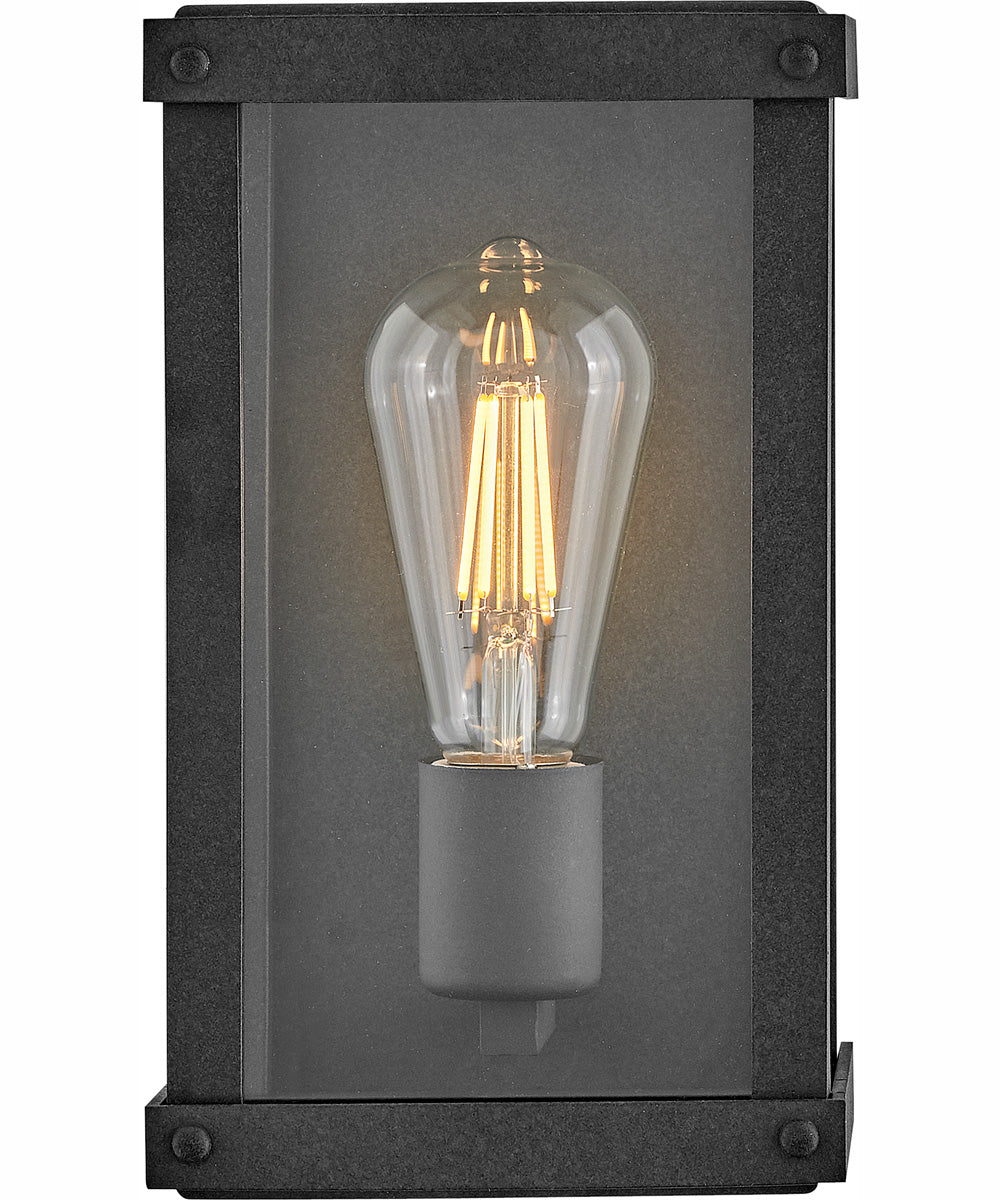 Beckham 1-Light Extra Small Wall Mount Lantern in Aged Zinc