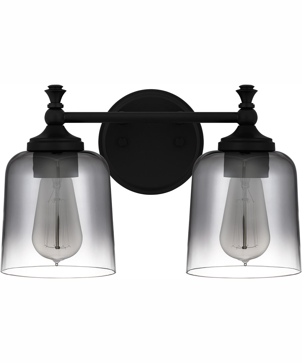 Jenson Medium 2-light Bath Light Matte Black
