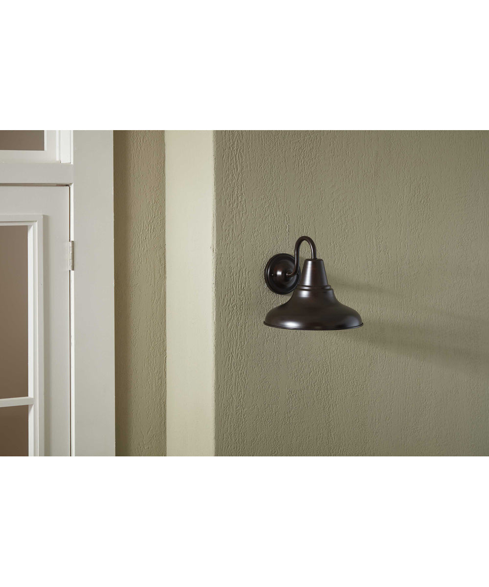 District 1-Light Large Wall Lantern Antique Bronze