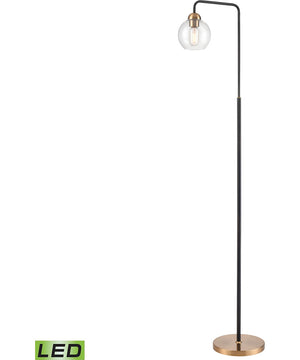 Boudreaux 64'' High 1-Light Floor Lamp - Aged Brass - Includes LED Bulb