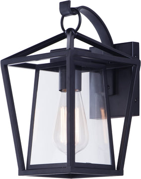 12"H Artisan 1-Light Outdoor Wall Mount Black