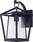 12"H Artisan 1-Light Outdoor Wall Mount Black