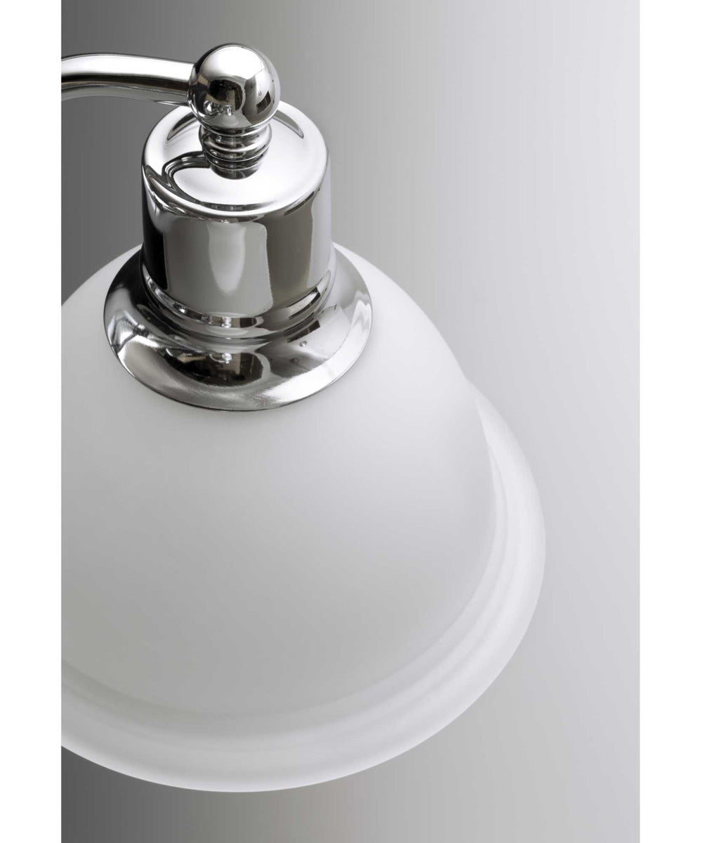 Madison 4-Light Etched Glass Traditional Bath Vanity Light Polished Chrome