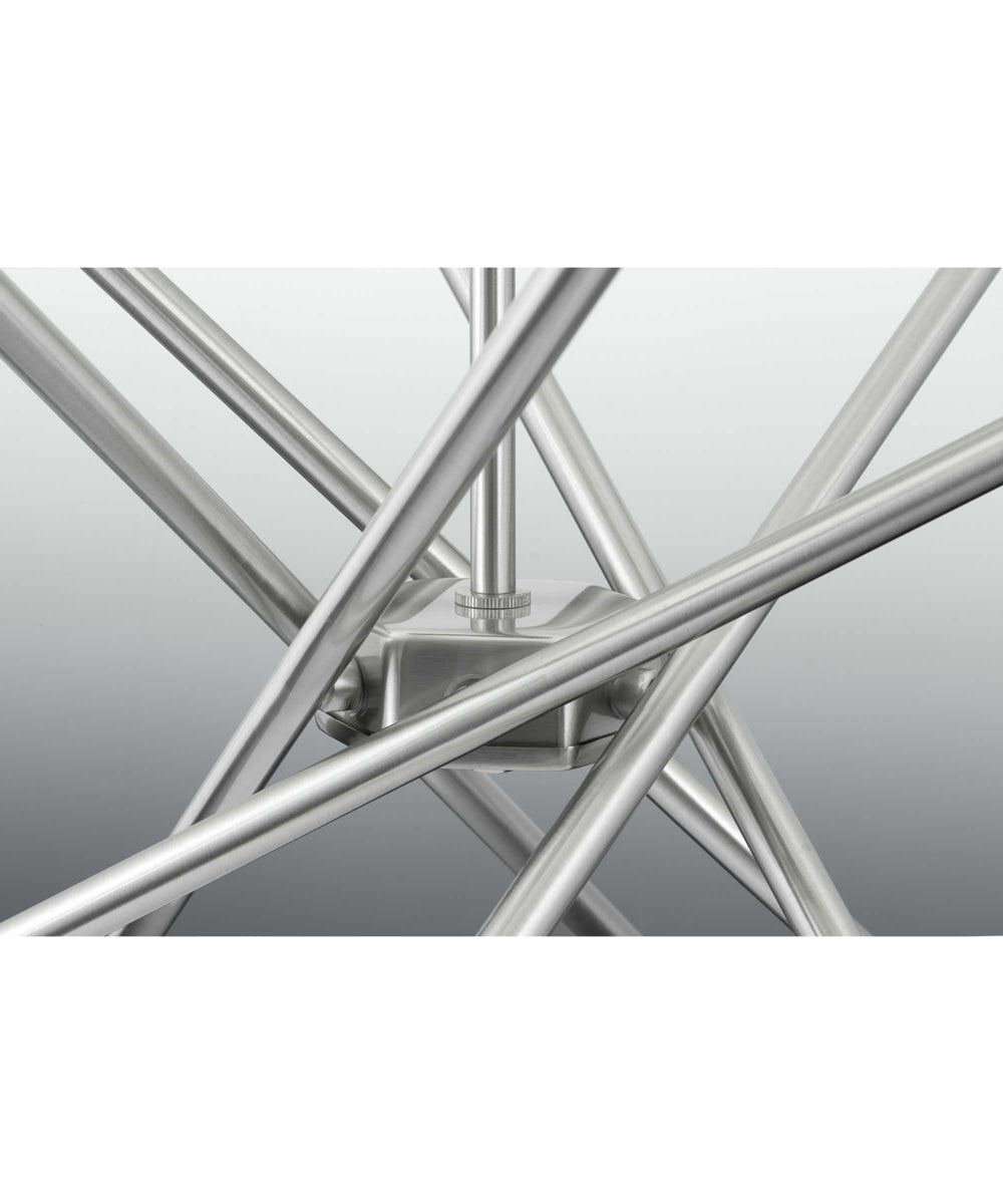 Astra 8-Light Mid-Century Modern Chandelier Light Brushed Nickel