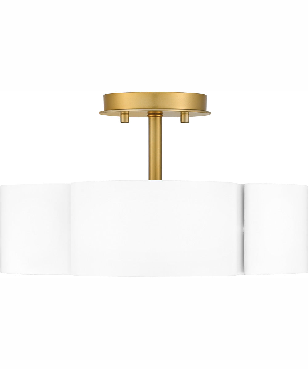 Balsam Medium 4-light Semi Flush Mount White