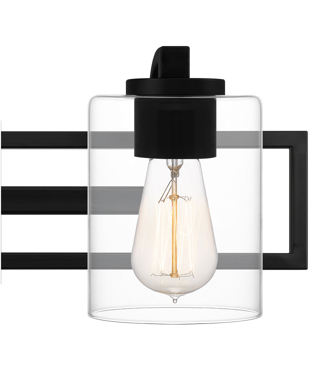 Lansdowne Large 3-light Bath Light Matte Black