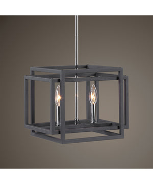 Quadrangle 2 Light Mini Pendant