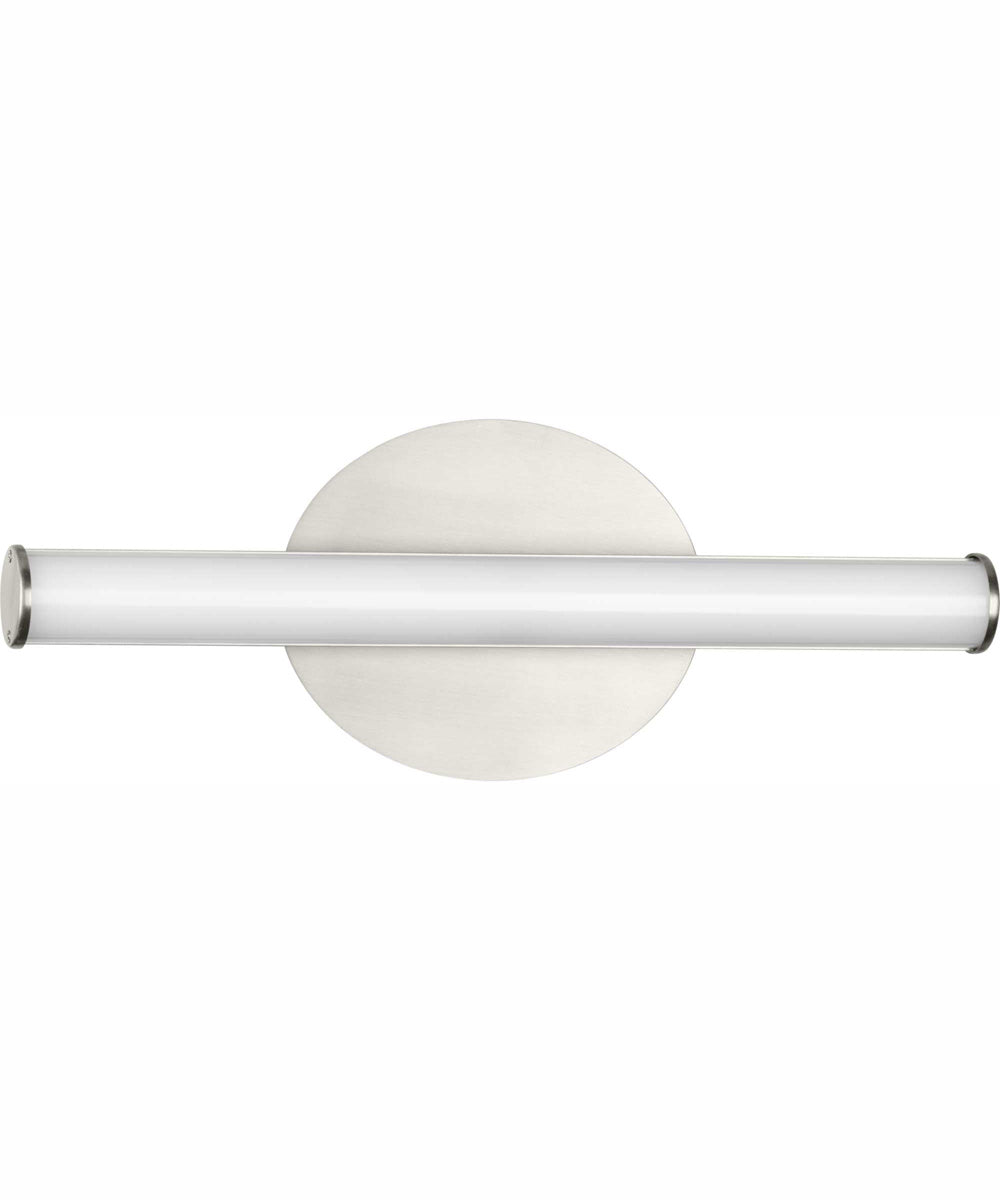 Phase 3 16 in. Small Modern 3CCT Integrated LED Linear Vanity Light Brushed Nickel