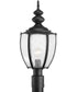Roman Coach 1-Light Post Lantern Textured Black